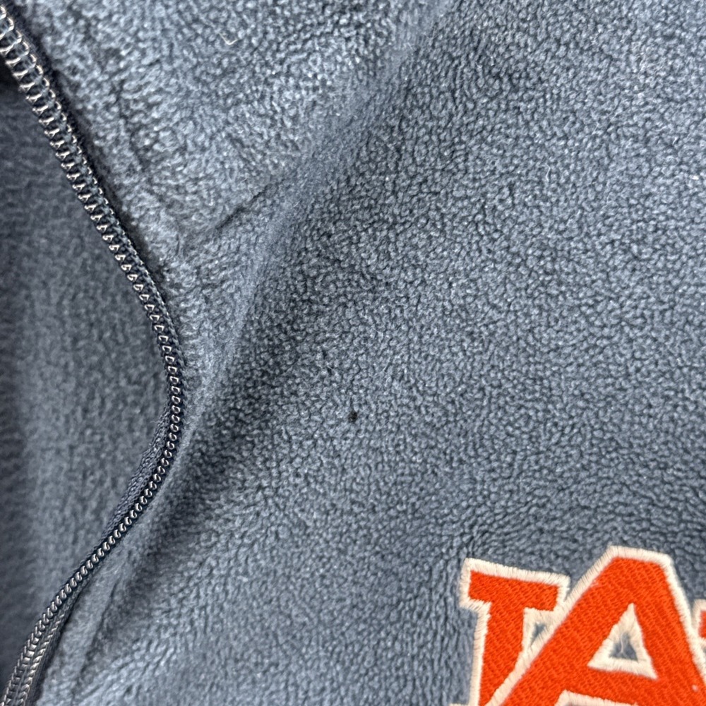 Columbia Auburn‎ Tigers Jacket Adult XXL Blue Full Zip Fleece Pockets Flaws - Picture 8 of 14